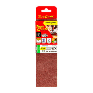 SANDING BELT 64 X 406MM 100GRIT 2/PACK