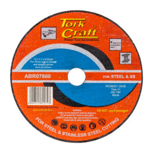 ABRASIVE CUTTING WHEEL FOR STEEL 76 X 1.1 X 9.53