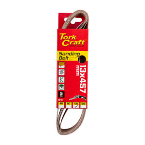 POWERFILE SANDING BELT 13 X 457MM 100 GRIT 5/PK
