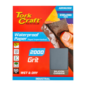 PREMIUM WATERPROOF PAPER  2000 GRIT 230  X 280 (50 PIECE) AUTOMOTIVE
