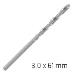 ALPEN PRO HSS 3MM DRILL DIN 338 RN 135 SPLIT POINT PLASTIC WALLET  (1