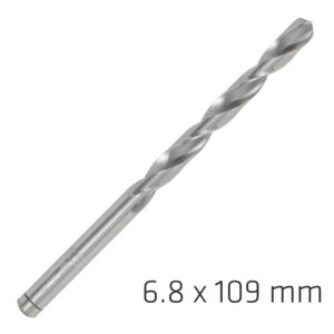 ALPEN PRO HSS 6.8MM DRILL DIN 338 RN 135 SPLIT POINT PLASTIC WALLET