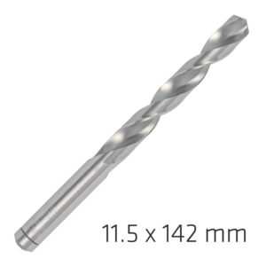 ALPEN PRO HSS 11.5MM DRILL DIN 338 RN 135 SPLIT POINT PLASTIC WALLET