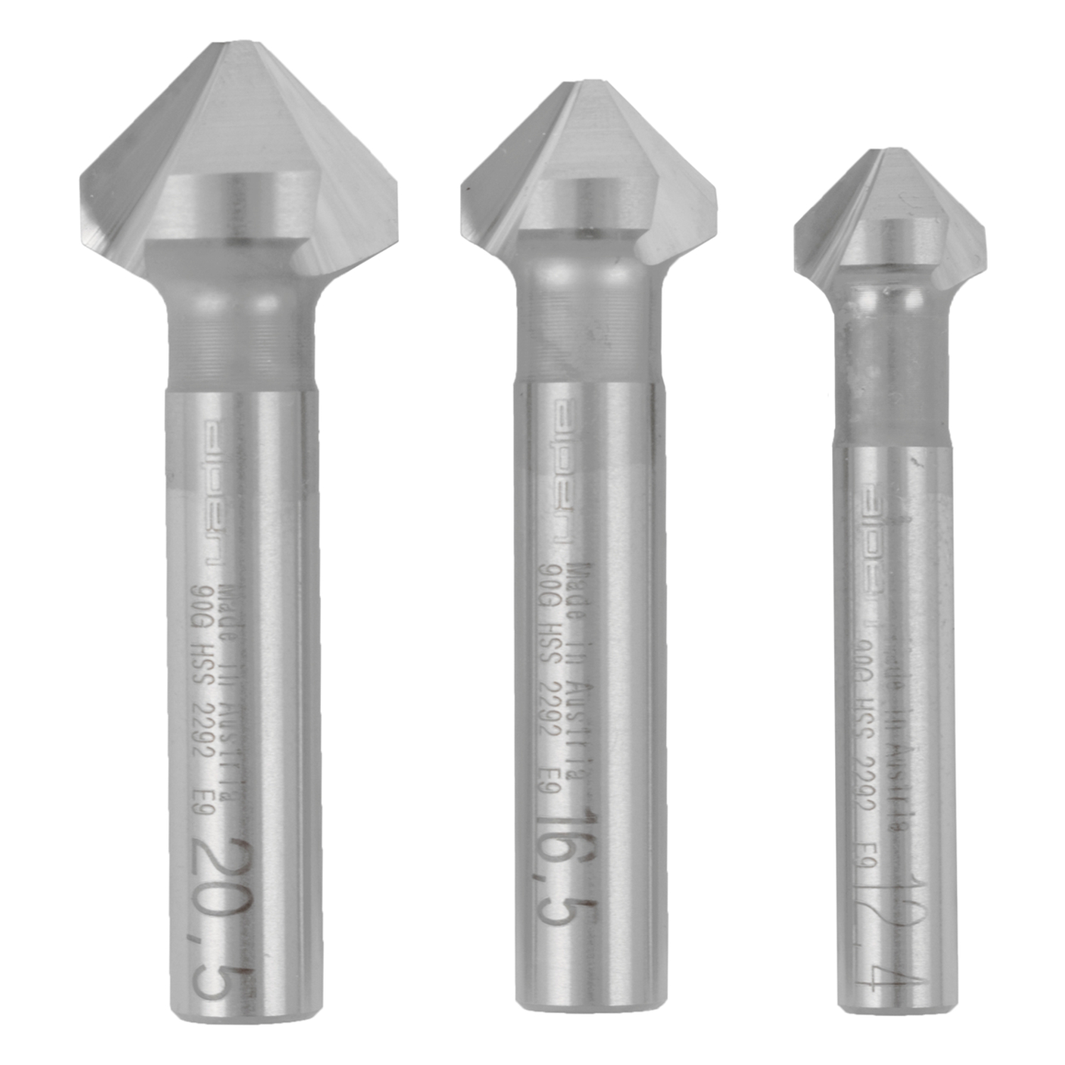 HSS COUNTERSINK SET - PCS 12.4 - 16.5 - 20.5MM