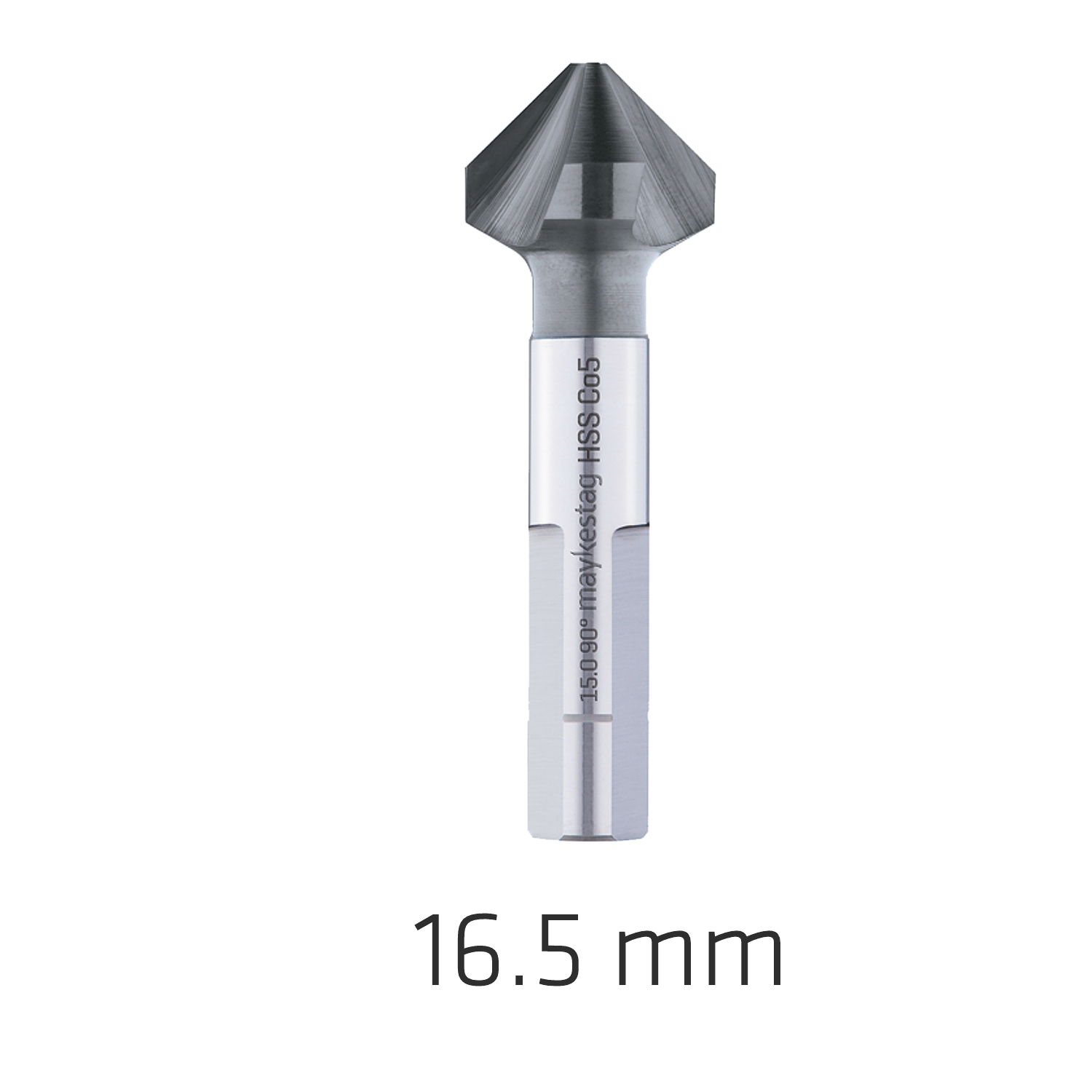 HSS-ECO5 COUNTERSINK 90 16.5 DIN 335 SHAPEC 3-SURFACE SHANK ALUNIT CO