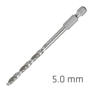 HSS SUPER DRILL BIT HEX SHANK 5MM