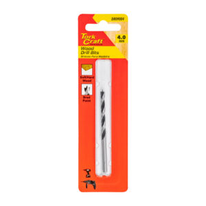 DRILL BIT WOOD 4.0MM  X 75MM 1/CARD