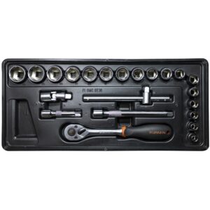 FIXMAN 22-PC 3/8' DR.SOCKETS & ACCESSORIES