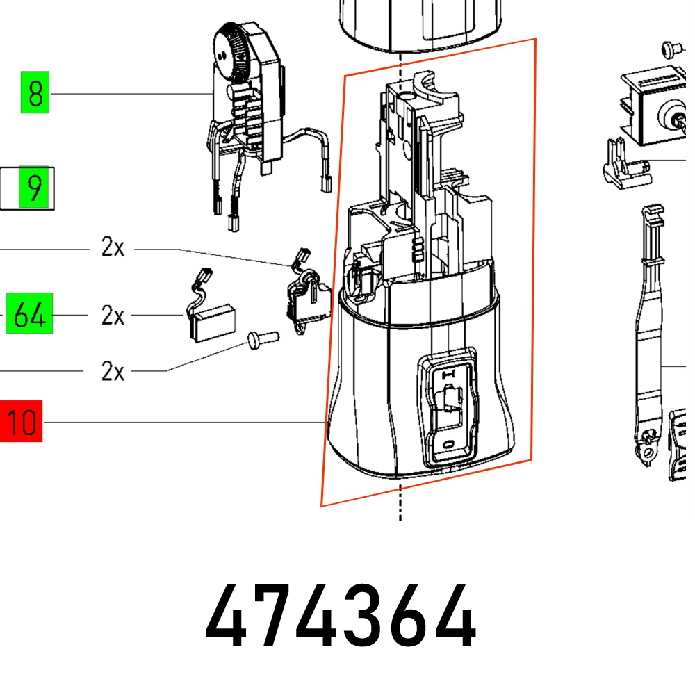 MOTOR FRAME PS 300 EQ