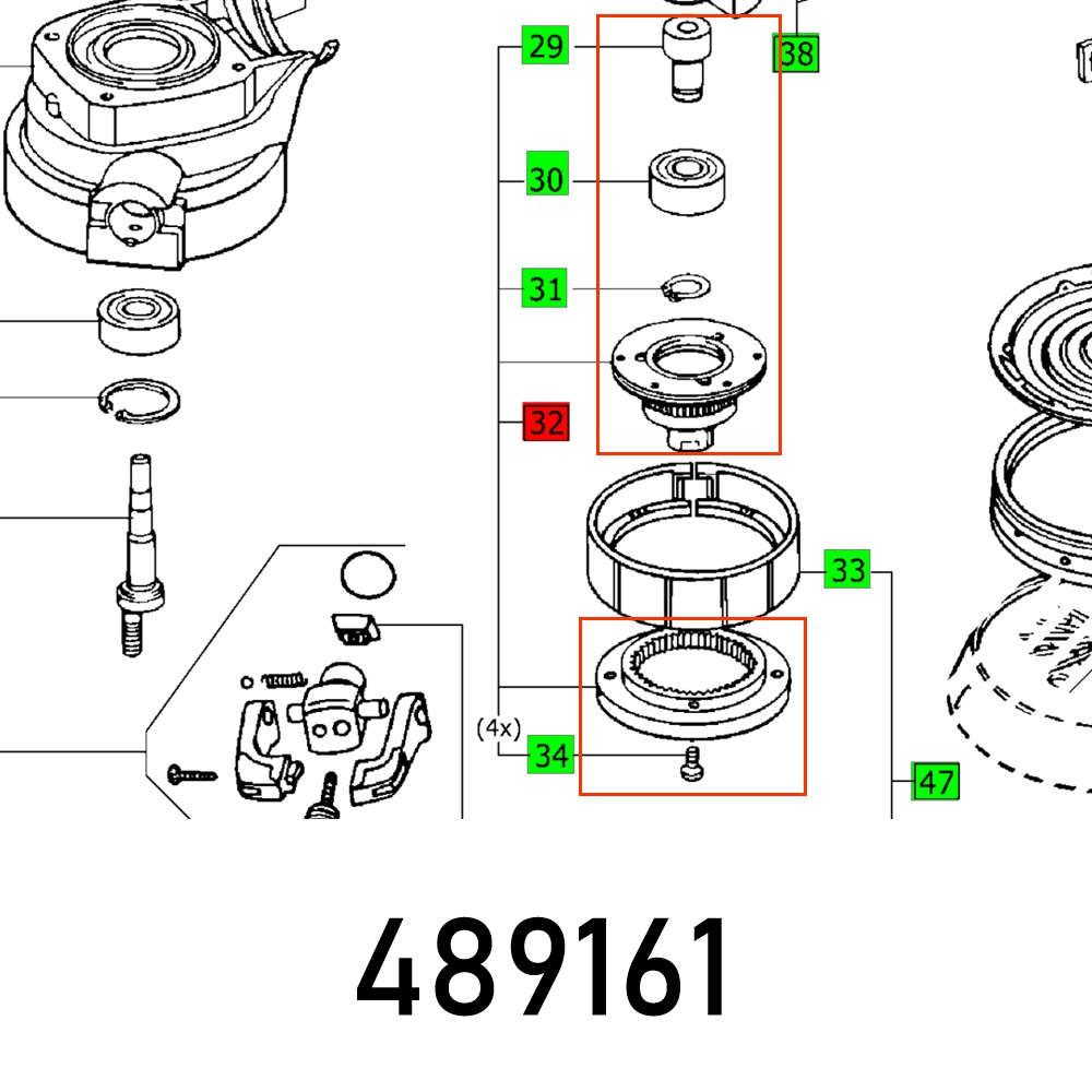 GEAR SET RO 150 E ET-GRUPPE