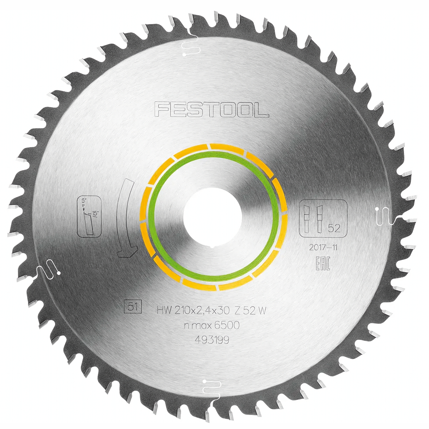 SAW BLADE HW 210X2,4X30 W52
