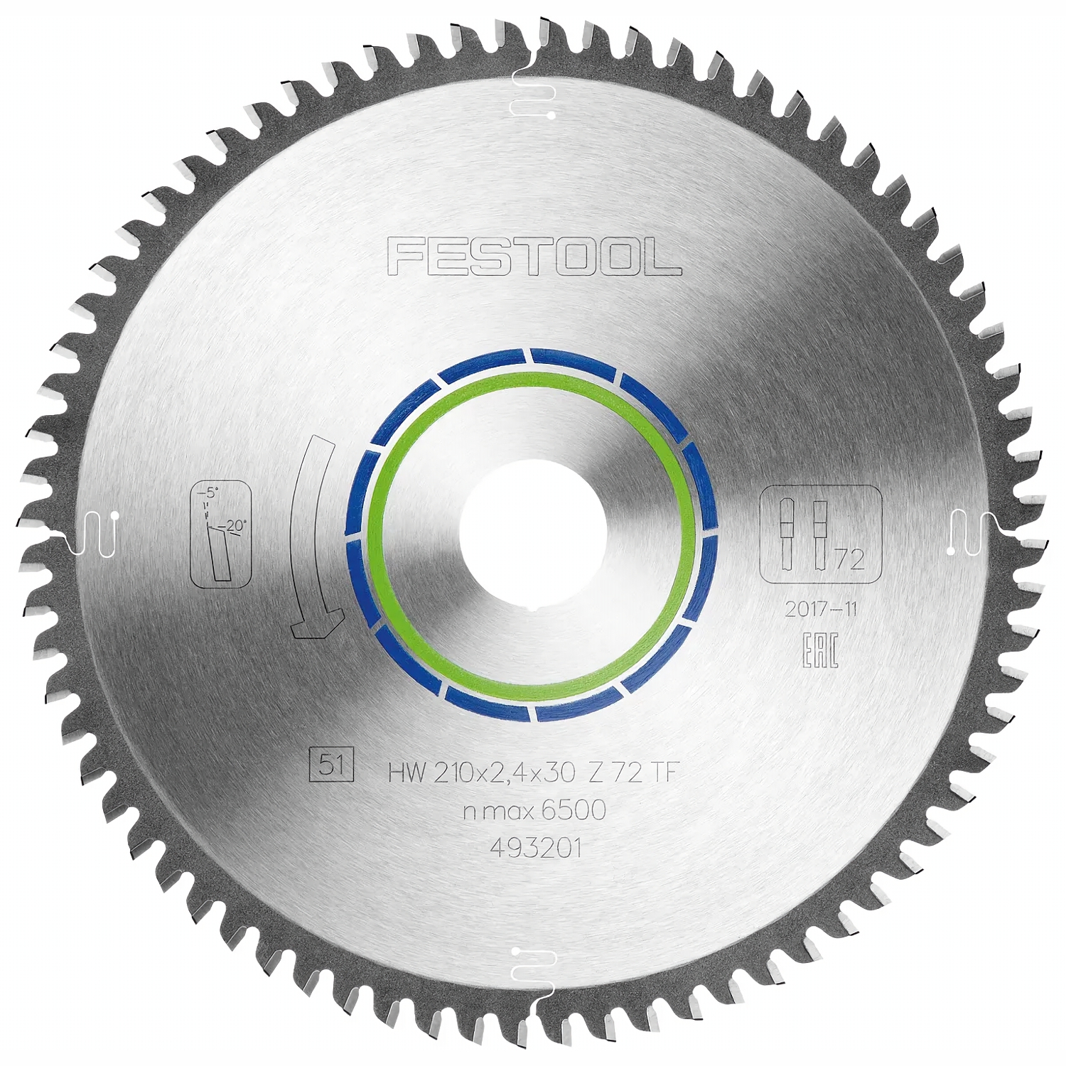 SAW BLADE HW 210X2,4X30 TF72