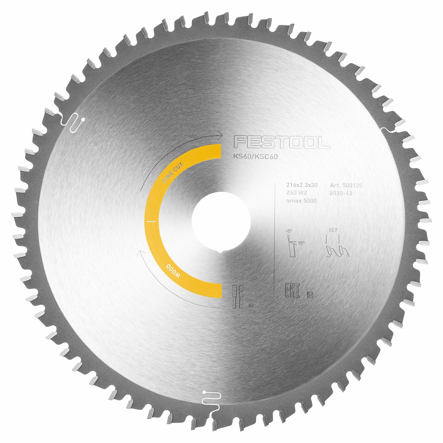 FINE TOOTH SAW BLADE 216X2.3X30 W60