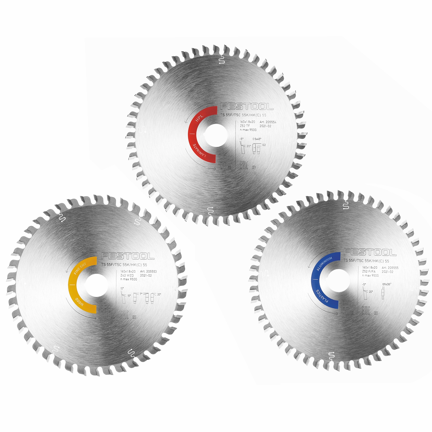 SAW BLADE SET KSB-SORT-3 W-L-A 160X1.8