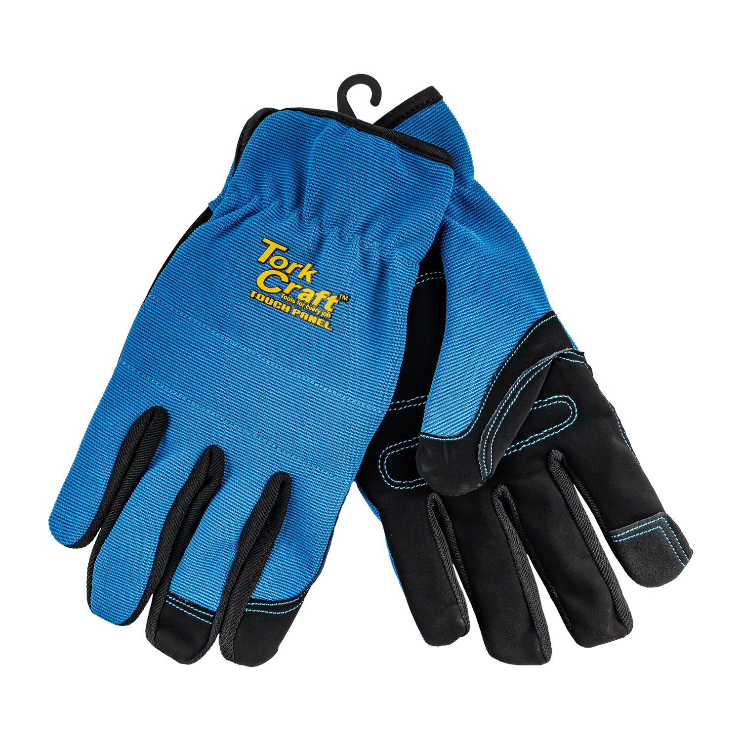 GLOVE BLUE MEDIUM WITH PU PALM MULTI PURPOSE
